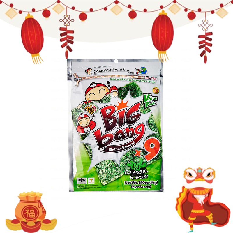 Tao Kae Noi Big Bang Classic Flavour Grilled Seaweed 54g