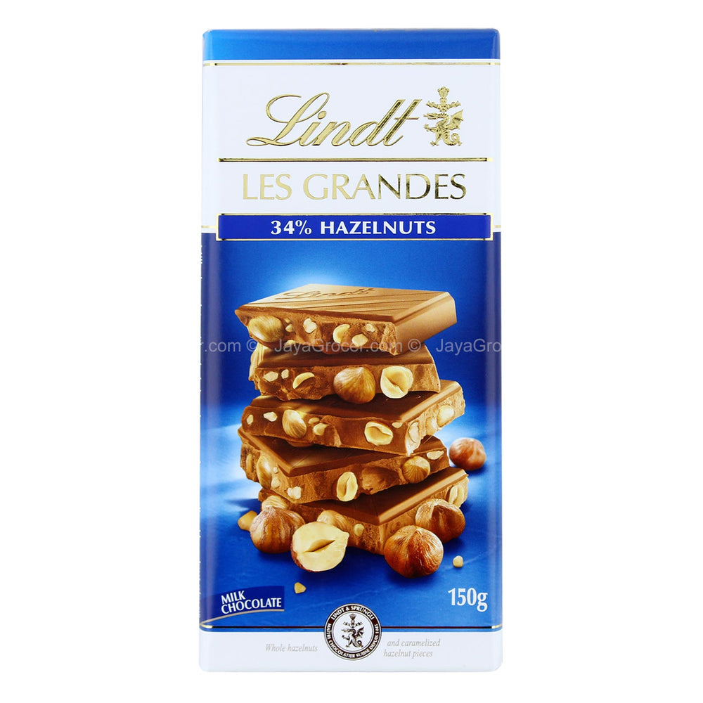 Lindt Les Grandes Milk Hazelnut 150g