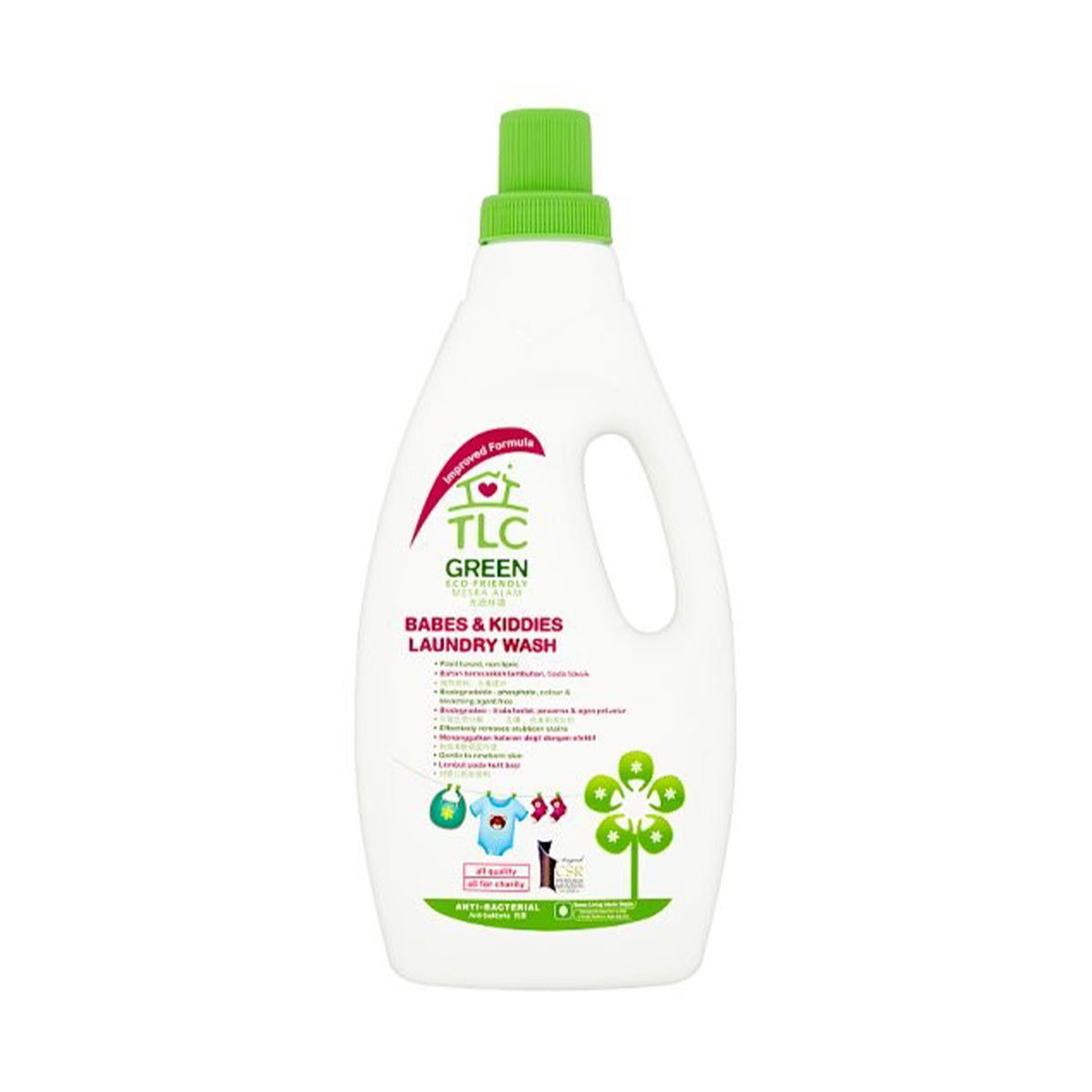 Tlc Green Babes & Kiddie Wash 2L