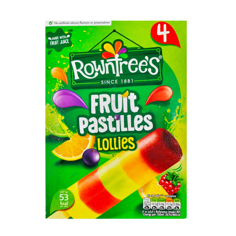 Rowntree's Fruit Pastille Lollies 65ml x 4