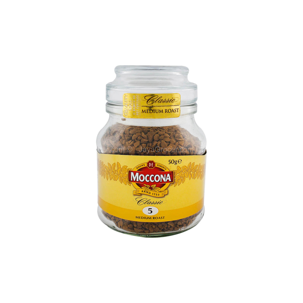 Moccona Classic Medium Roast Intensity 5 Freeze Dried Instant Coffee 50g