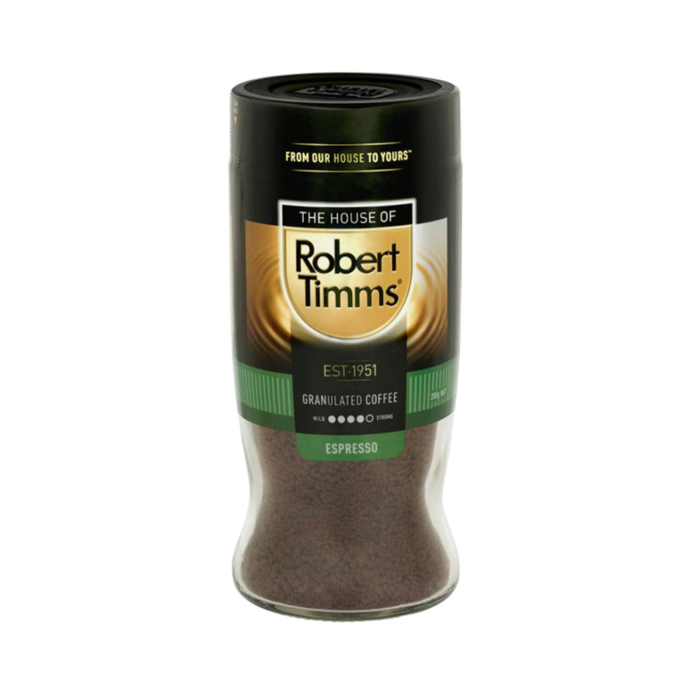 The House of Robert Timms Premium Espresso Extra Dark Roasted Granulated Coffee 200g