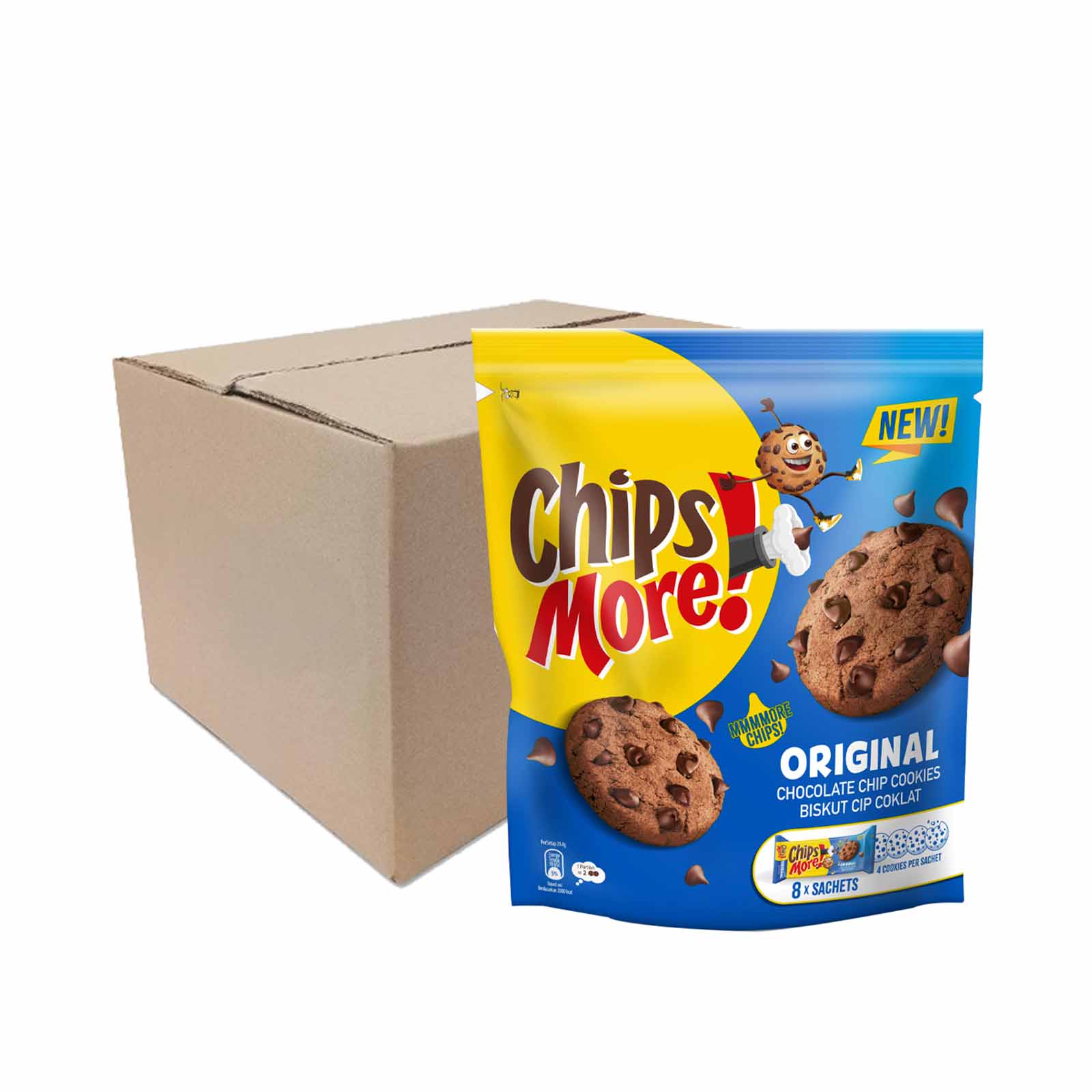 Mini Chipsmore Original Chocolate Chip Cookies 24g x 8