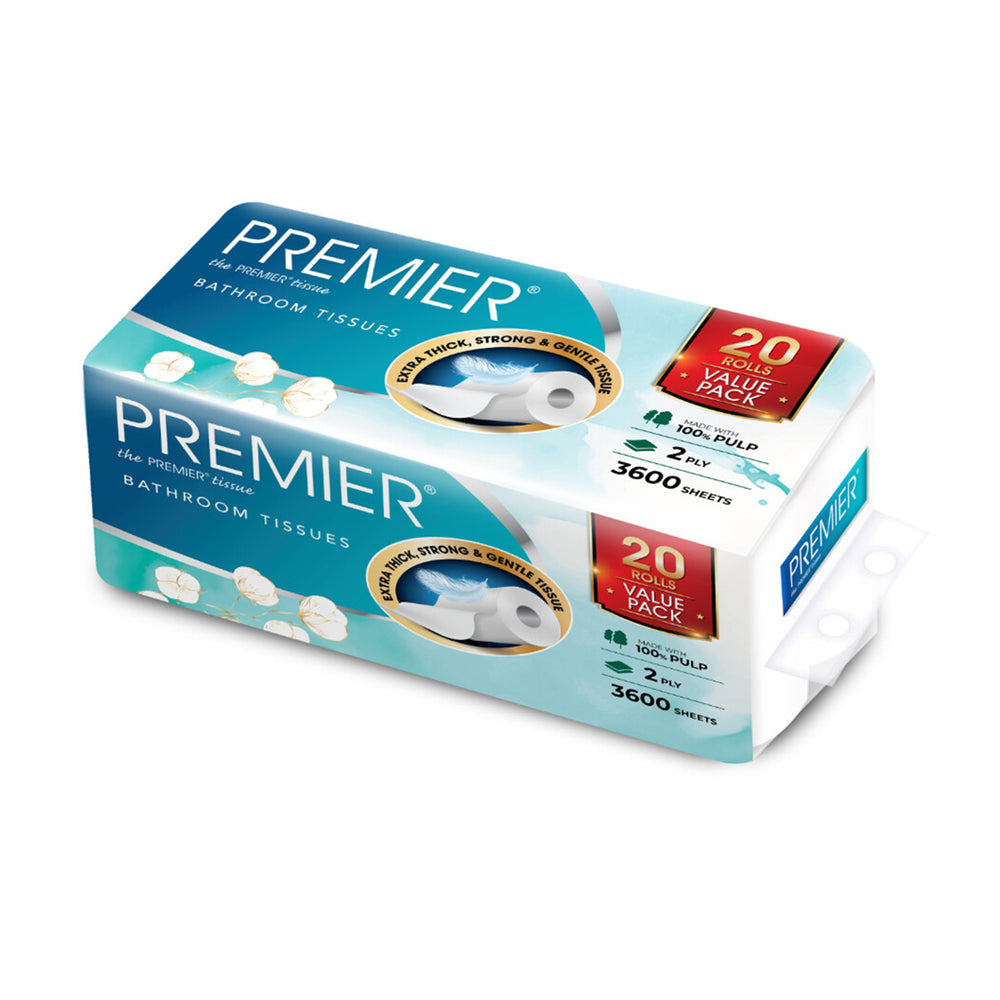 Premier Lifestyle Toilet Roll 180pcs x 20rolls