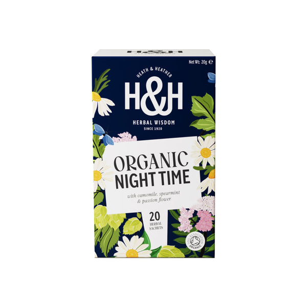 Heath & Heather Organic Soft And Sleepy Night Time Tea with Camomile, Valerian and Hops 40g (highest price)