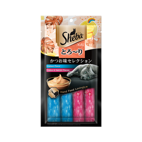 Sheba Melty Katsuo And Katsuo Salmon Flavours 48g (highest price)