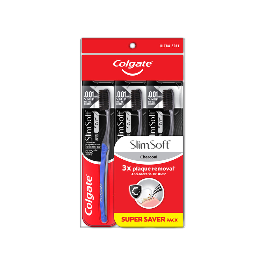 Colgate Slim Soft Charcoal Toothbrush 1pack