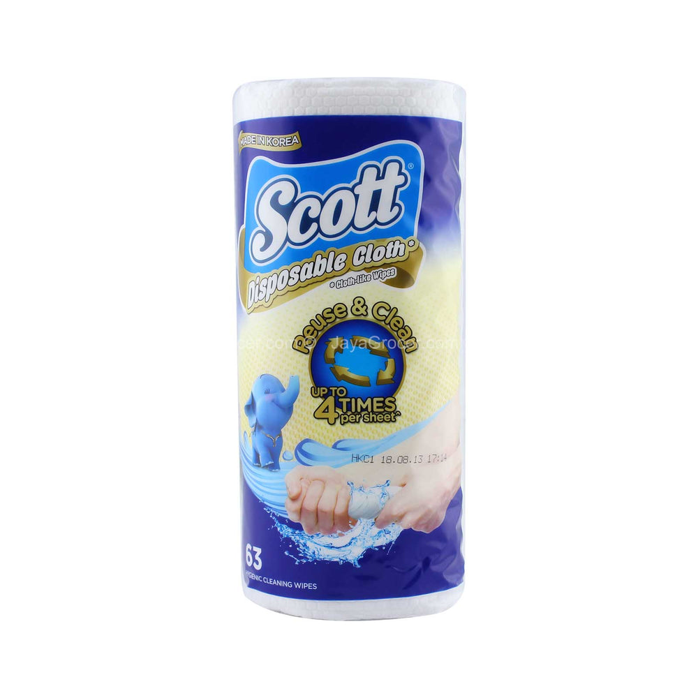 Scott Cleaning Cloth Like Wipes 63sheets