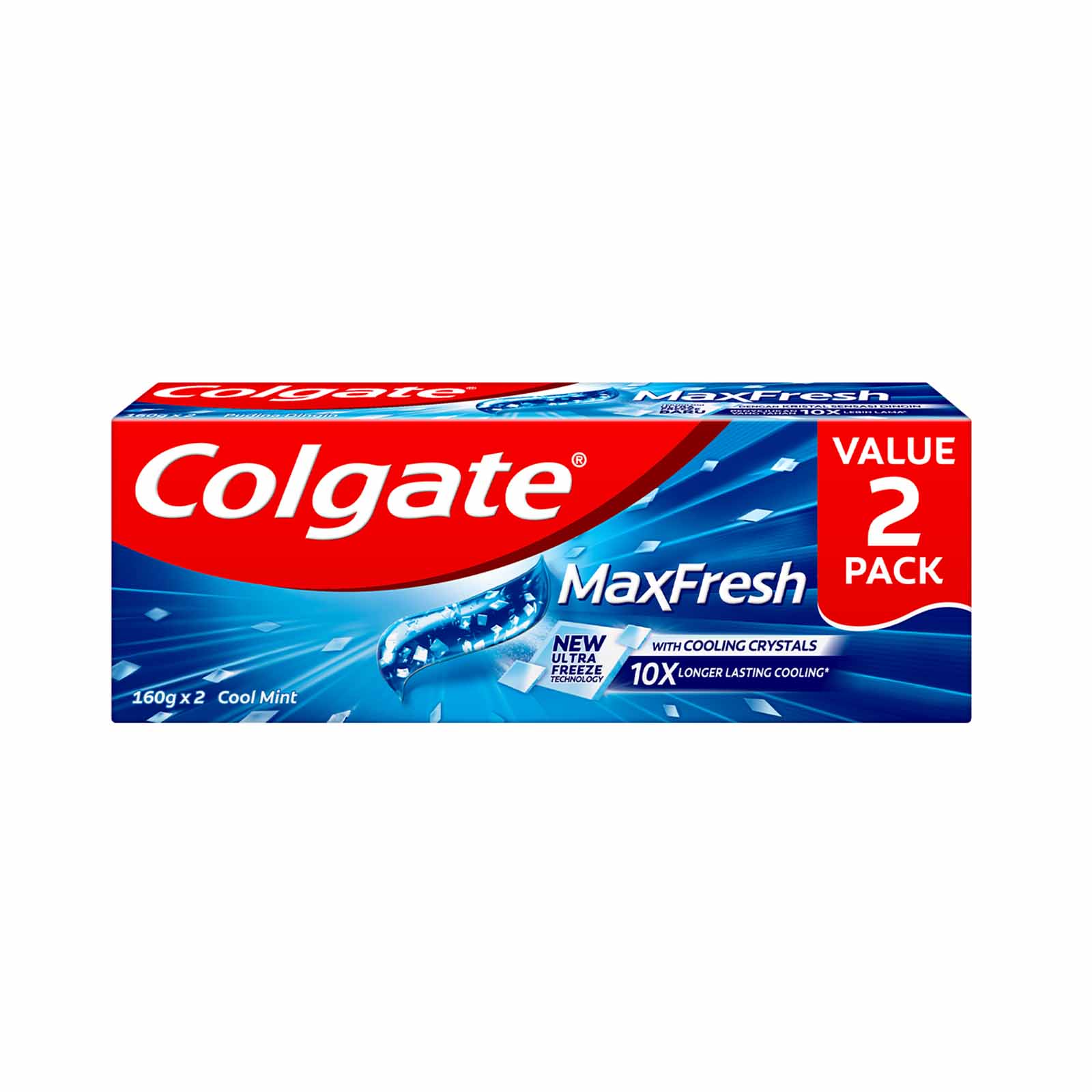 Colgate Max Fresh Cool Mint Toothpaste 160g x 2
