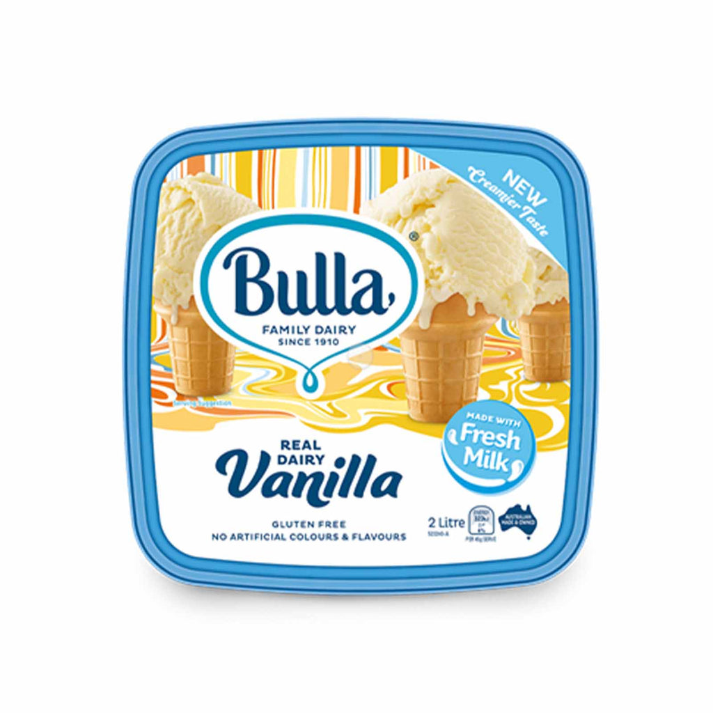 Bulla Reduced Fat Vanilla Ice Cream 2L