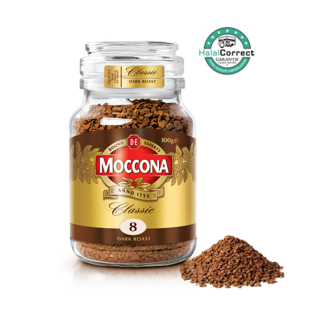 Moccona Classic Dark Roast Intensity 8 Freeze Dried Instant Coffee 100g