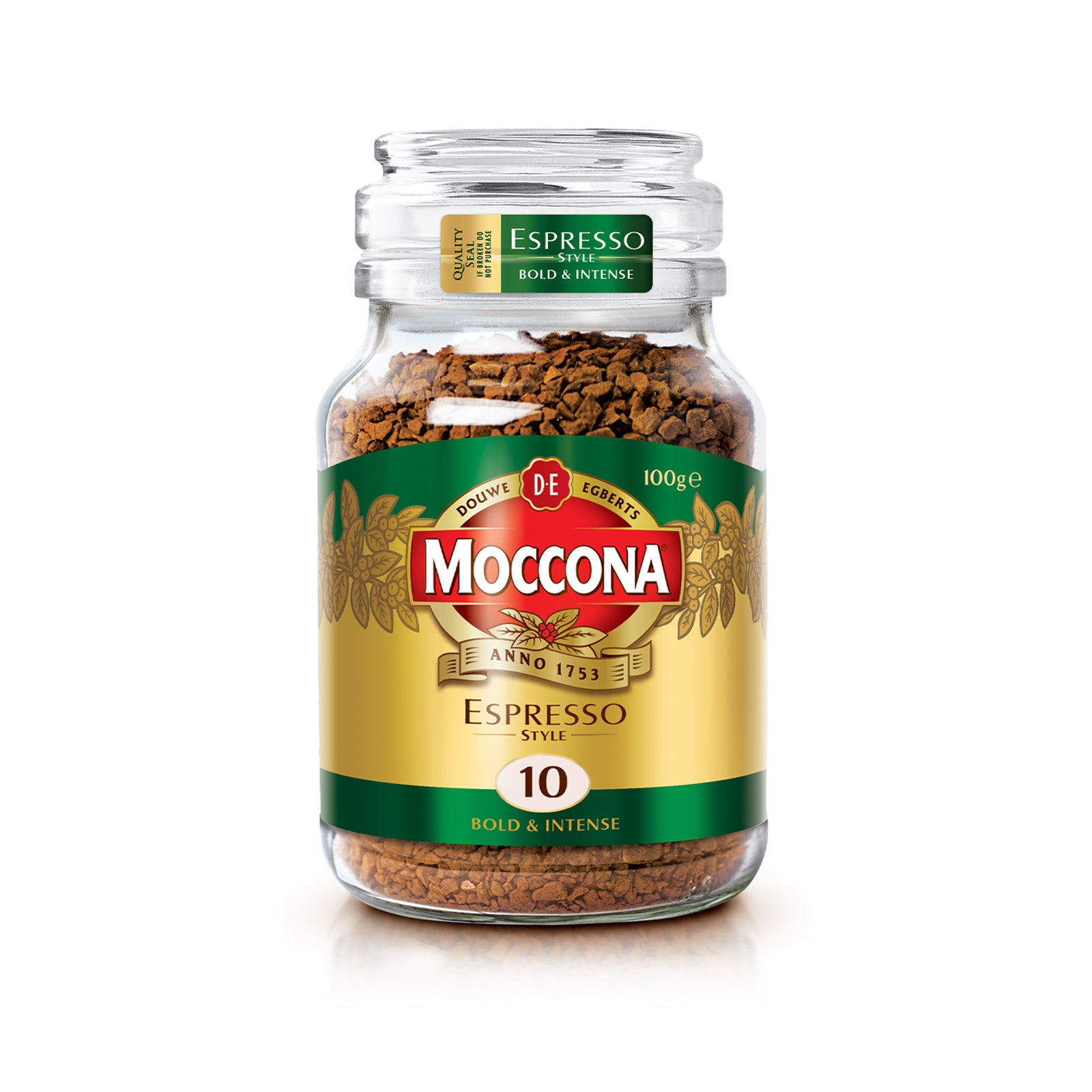 Moccona Espresso Style Intensity 10 Freeze Dried Instant Coffee 100g