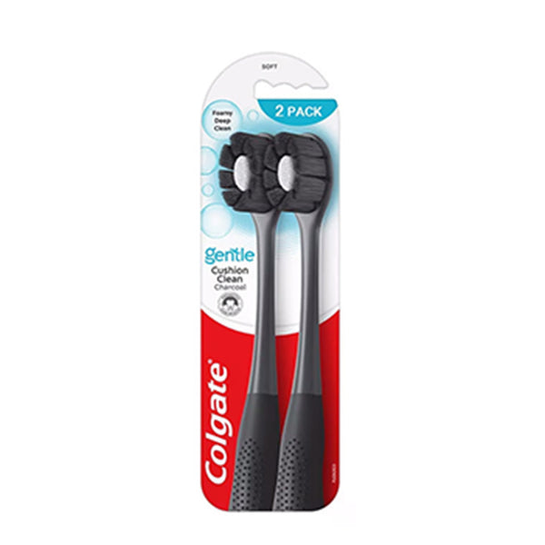 Colgate Cushion Clean Charcoal Toothbrush 2pcs/pack