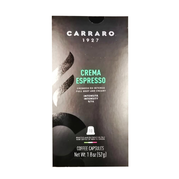 Carraro Crema Espresso Coffee Capsules 52g