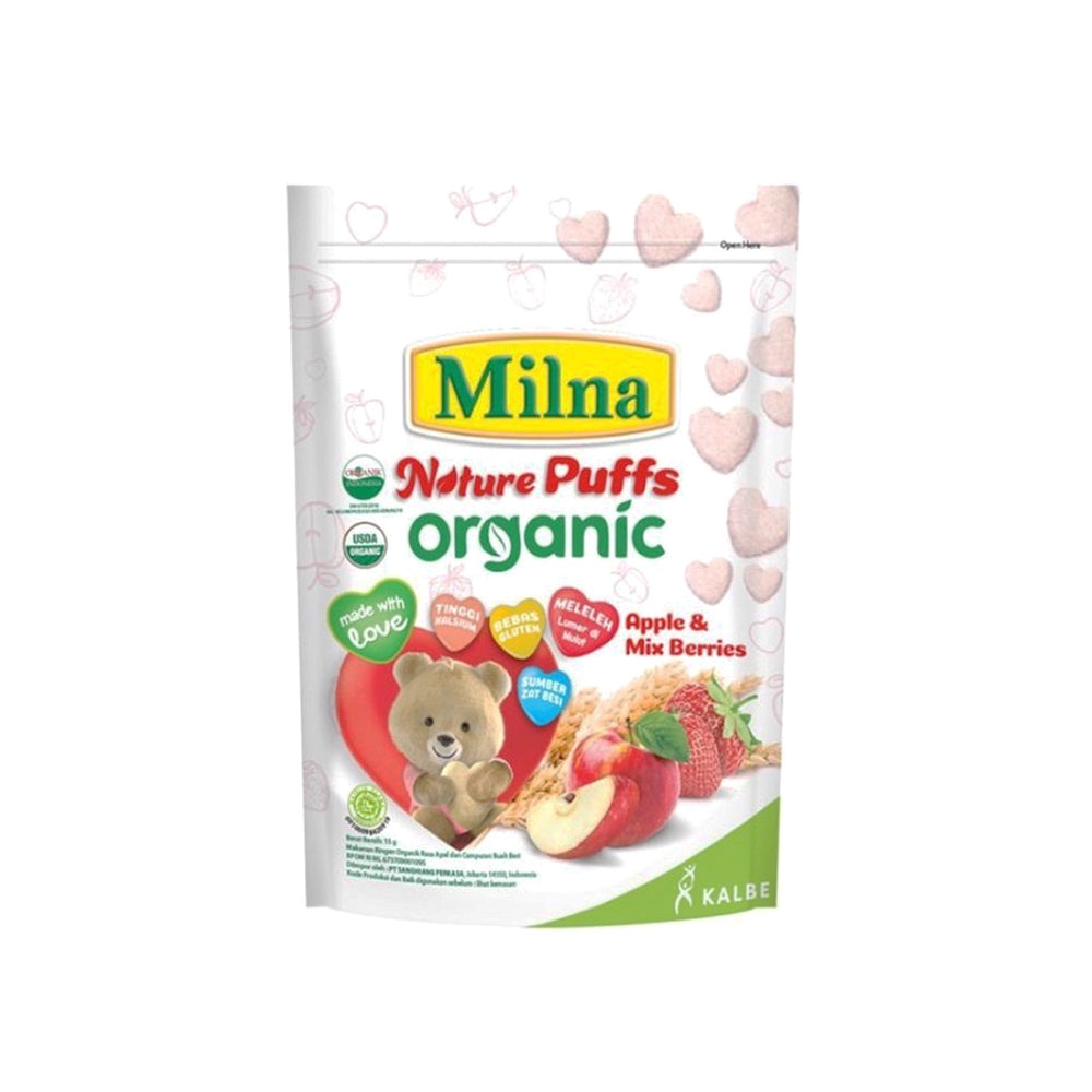 Milna Nature Organic Apple and Mixberry Puff 15g