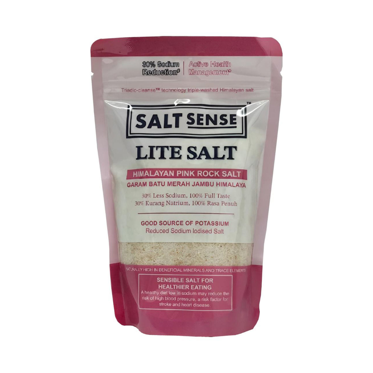 Salt Sense Lite Salt Pink Himalayan Salt 400g