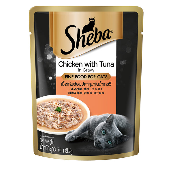 Sheba Pouch Fine Food for Cats (Chicken with Tuna) 70g