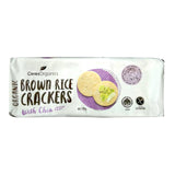 Ceres Organics Brown Rice Cracker Chia 115g