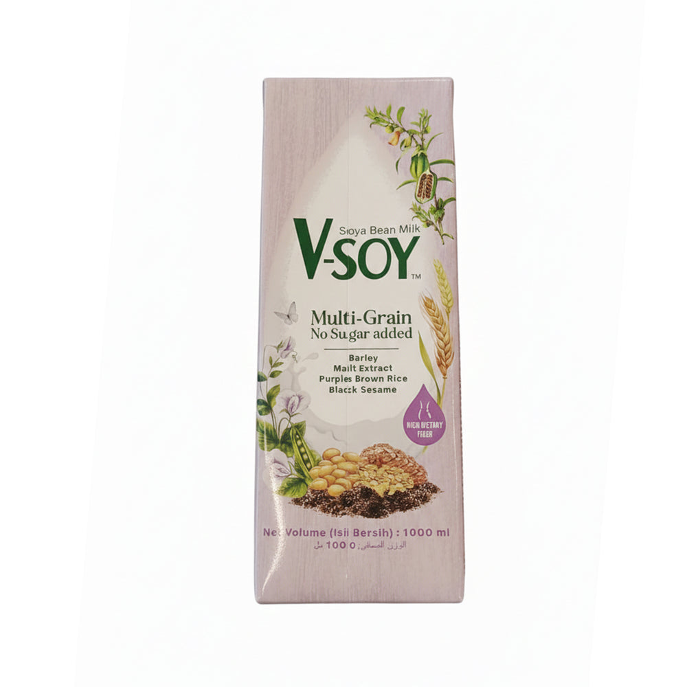 V-Soy Multigrain No Sugar Added Soya Bean Drink 1L