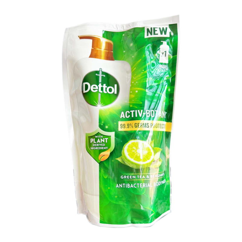 Dettol Shower Gel Botany Green Tea Refill 750ml