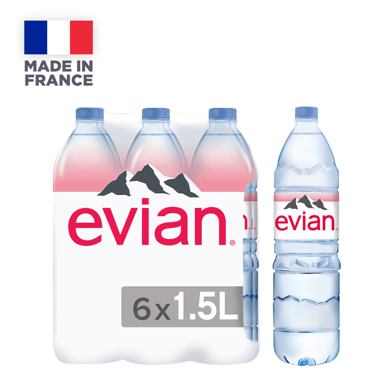 Evian Mineral Water Multipack 1.5L x 6