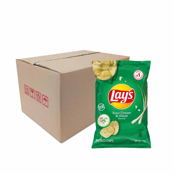 Lays Sour Cream and Onion Potato Chips 50g (highest price)