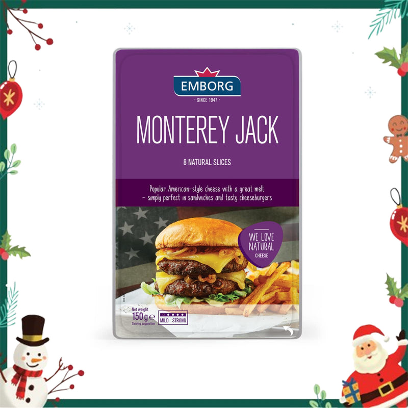 Emborg Monterey Jack Natural Sliced Cheese 150g