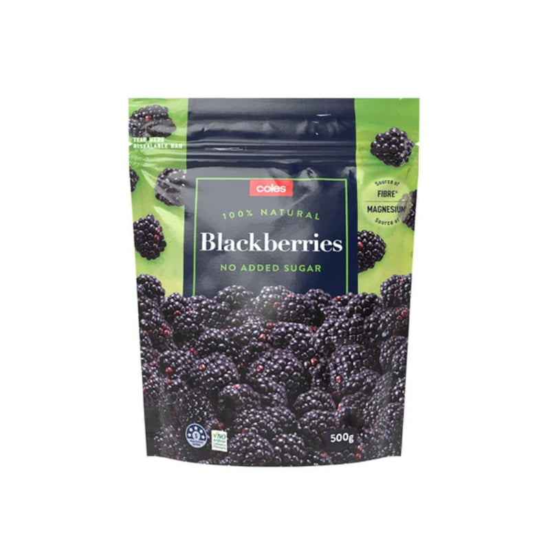 Coles Frozen Fruit Blackberries 500g