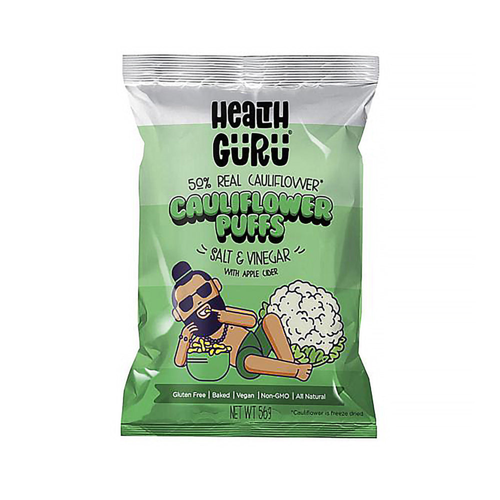 Health Guru Cauliflower Puffs Sea Salt and Vinegar 56g