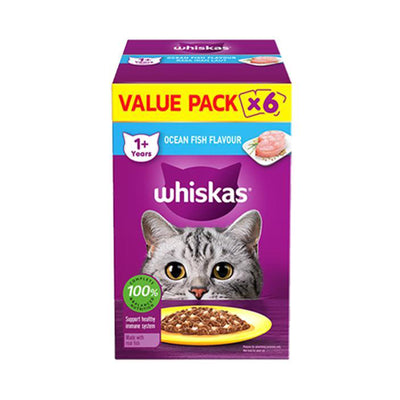 Whiskas Ocean Fish Pouch 80g x 6