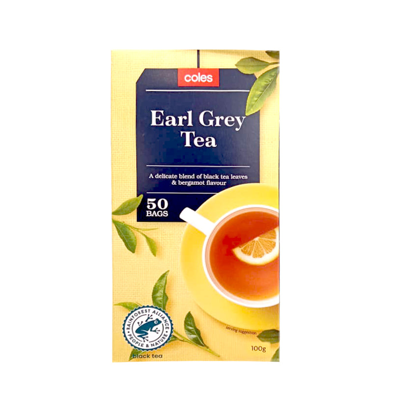 Coles Earl Grey Tea Bags 50pcs/pack