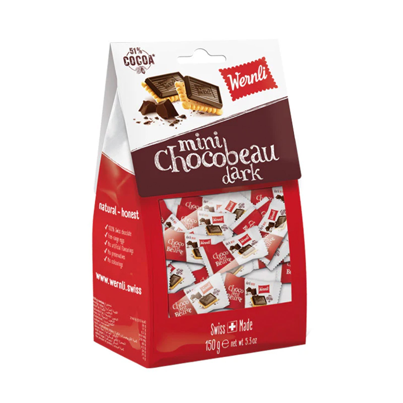 WERNLI MINI CHOCOBEAU DARK 150G