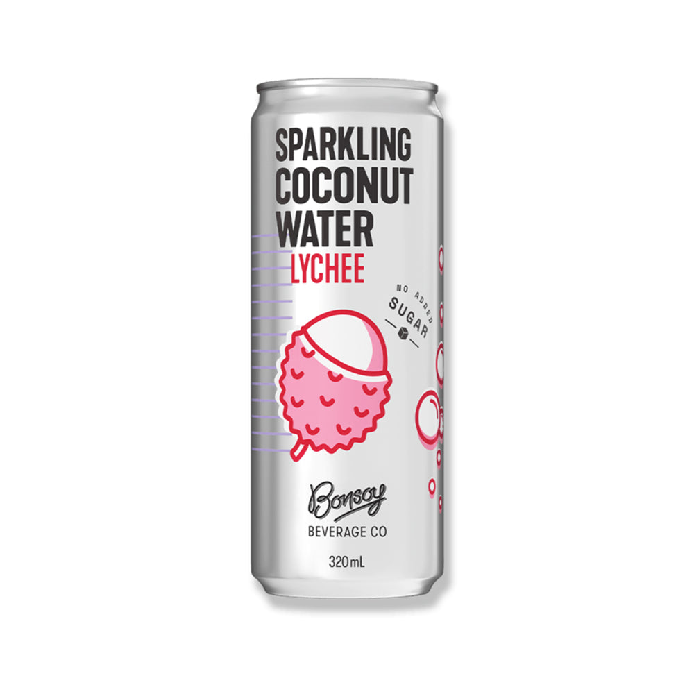 Bonsoy Sparkling Coconut Water with Lychee 320ml