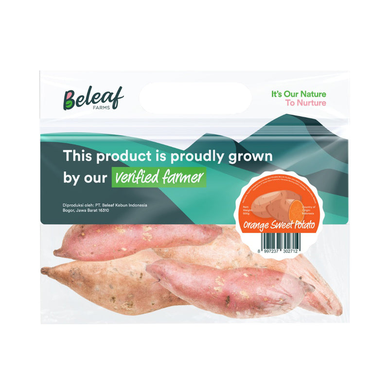 Beleaf Orange Sweet Potato (Indonesia) 500g