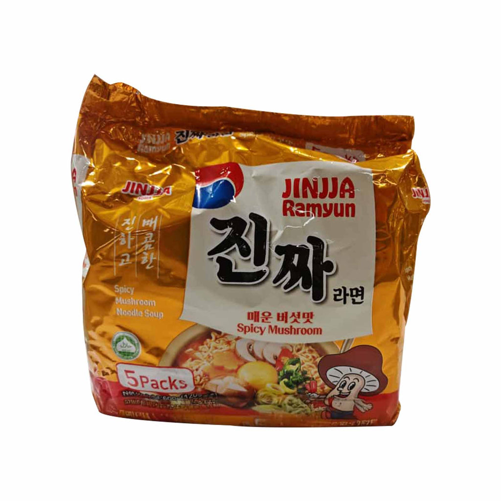 Jinjja Ramyun Spicy Mushroom 120g x 5