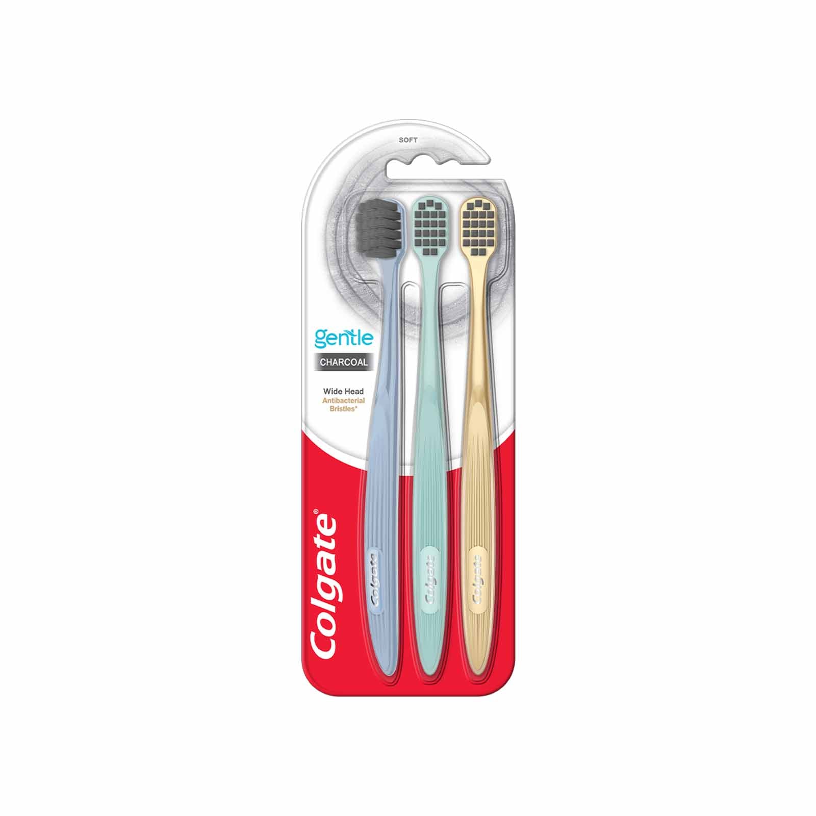 Colgate Gentle Charcoal Toothbrush 3pcs/pack