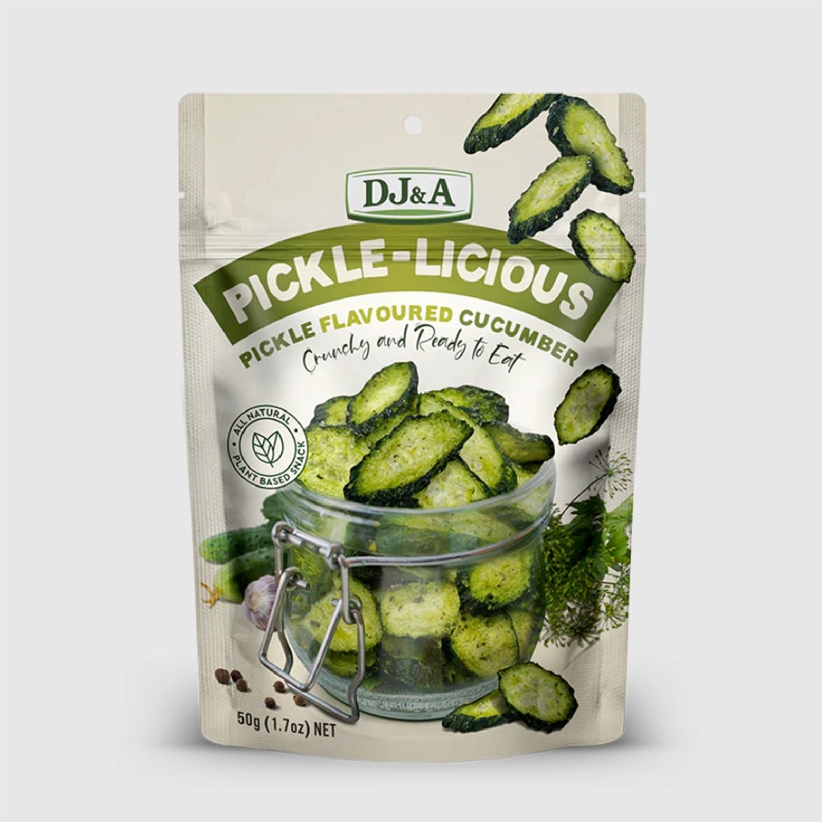 DJ and A Pickle-Licious Cucumber Crisps 50g