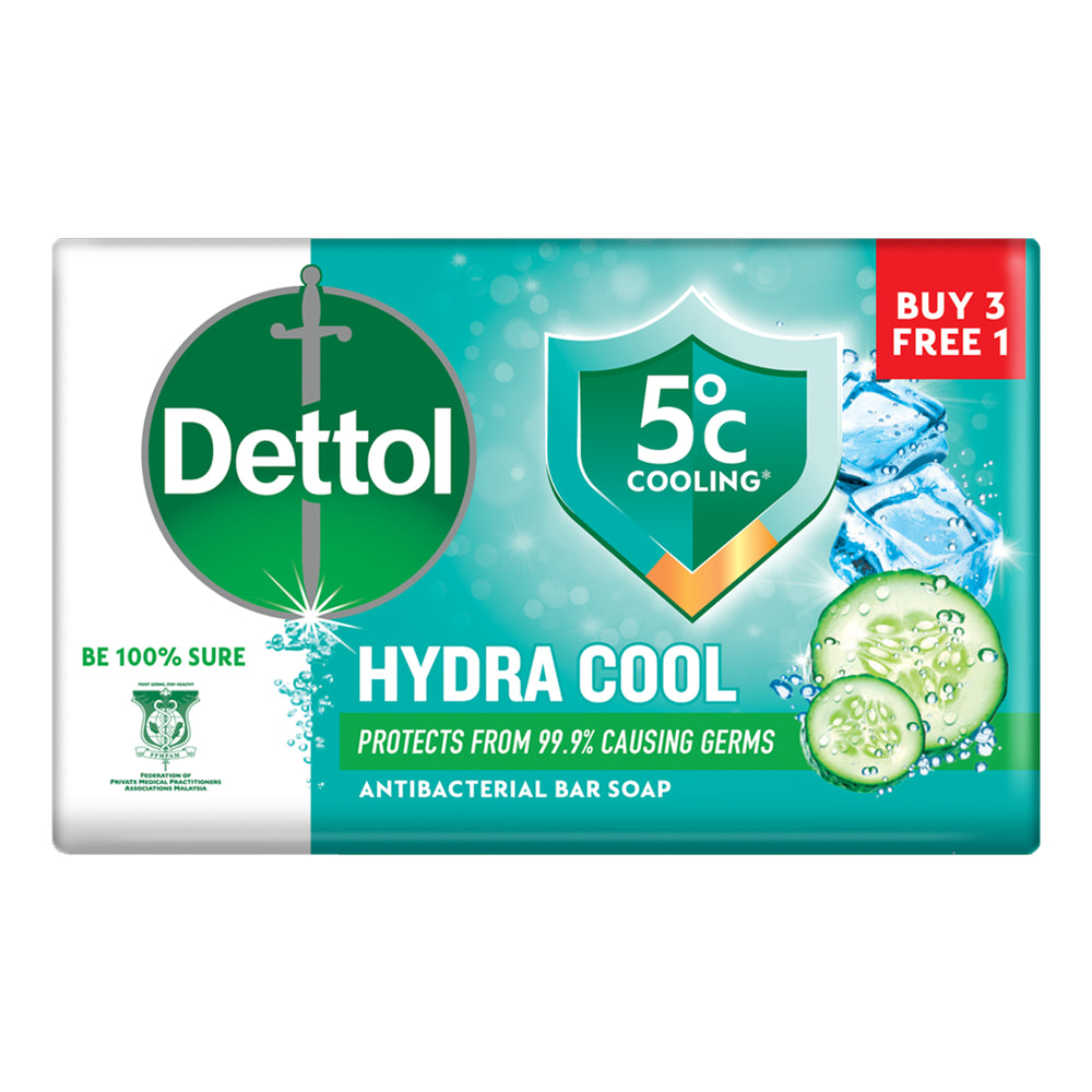 Dettol Shower Gel Hydra Cool Body Soap 3+1 100g