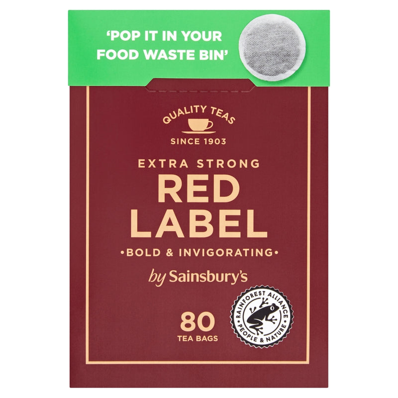 Sainsbury's Extra Strong Red Label Tea Bags 80pcs/pack