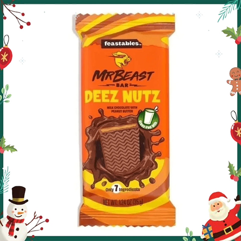 Feastable MrBeast Deez Nuts Milk Chocolate Bar 35g