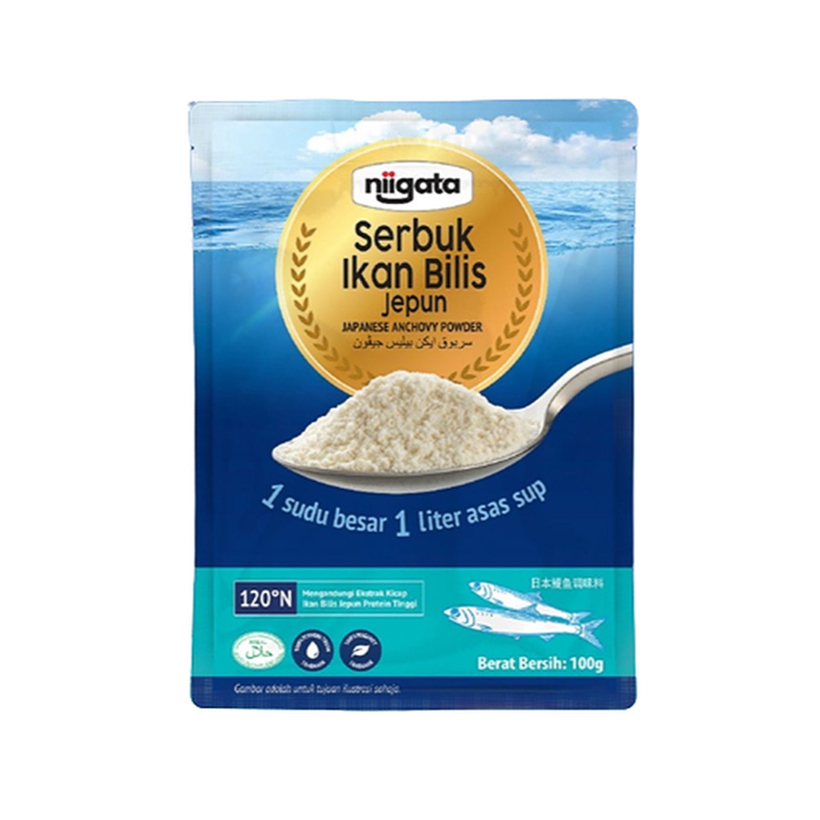 Niigata Serbuk Ikan Bilis Jepun 100g