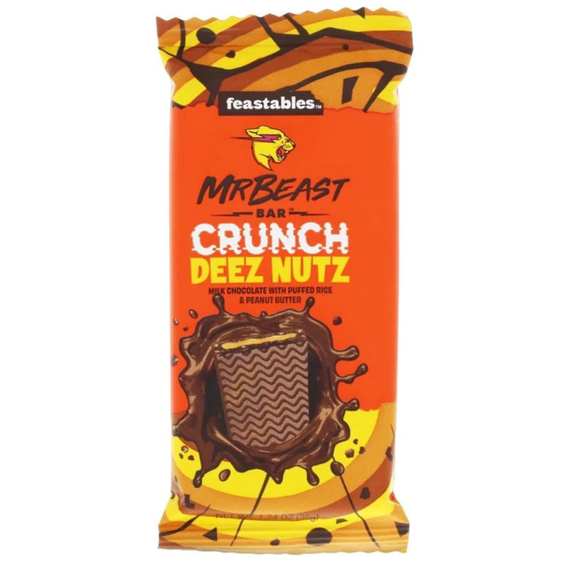 Feastables MrBeast Deez Nut Crunch Chocolate Bar 35g