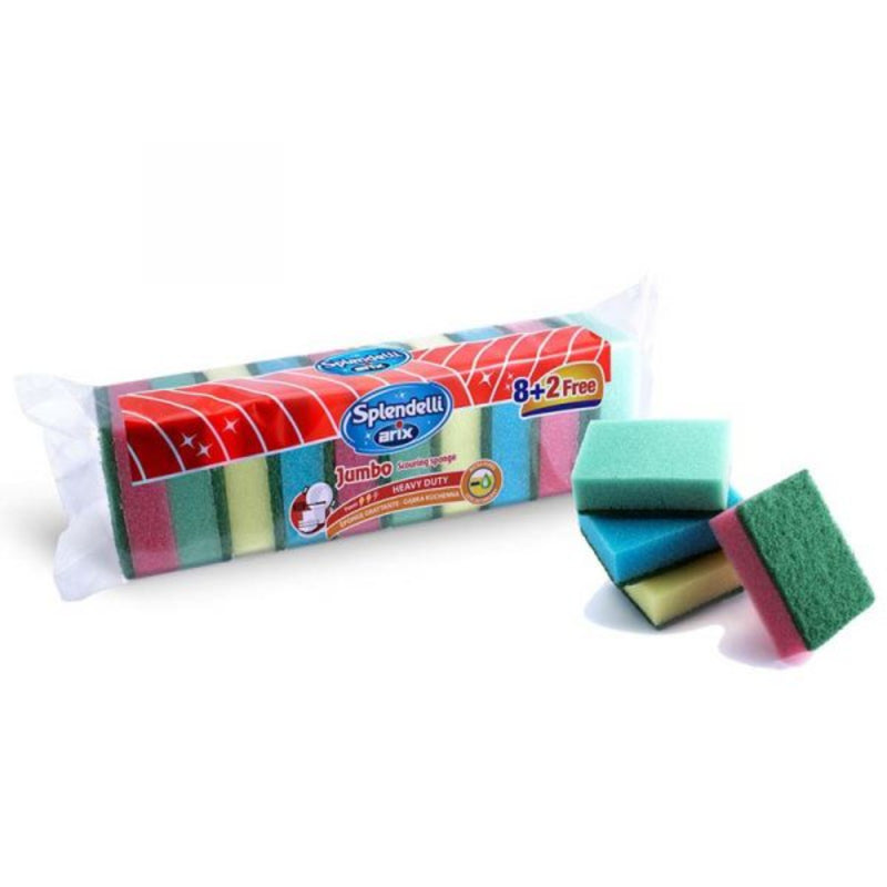 Arix Jumbo Colourful Sponge 10pcs/pack