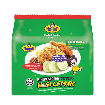 Nuuna Instant Vermicelli Nasi Lemak Flavour 73g x 4