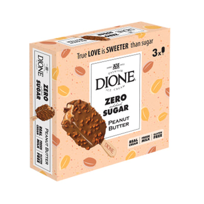 Dione Zero Sugar Peanut Butter Ice Cream 90ml x 3