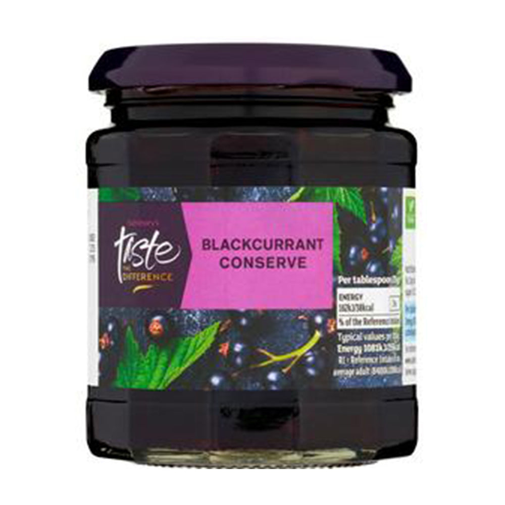Sainsburys Taste The Difference Blackcurrant  Conserve 340g