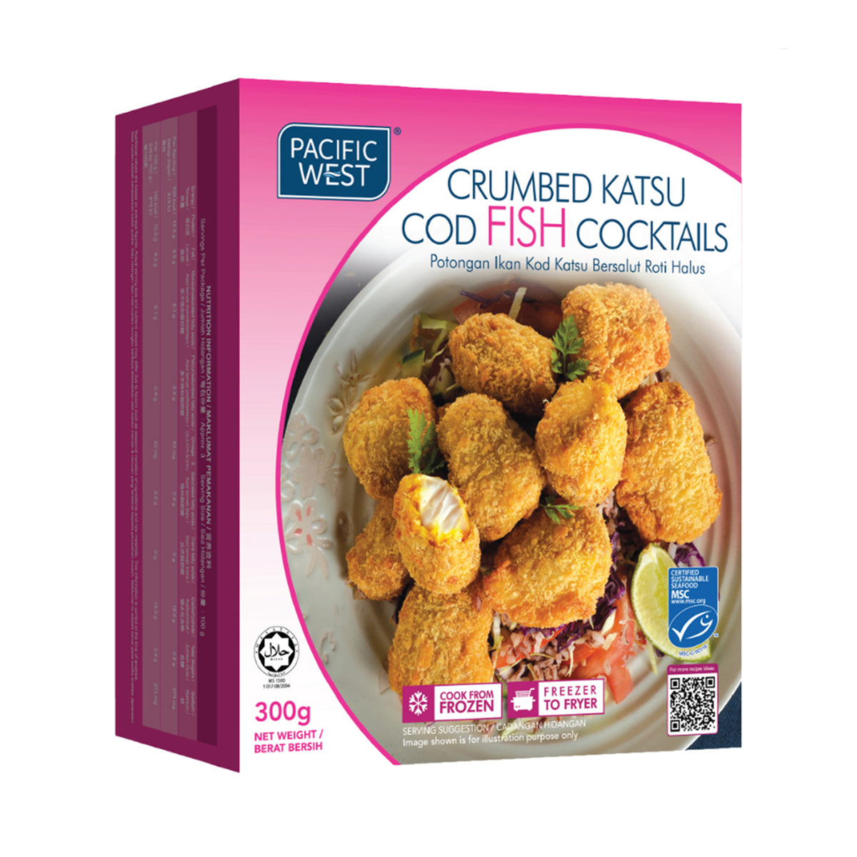 Pacific West Crumbed Katsu Cod Fish Cocktails 300g