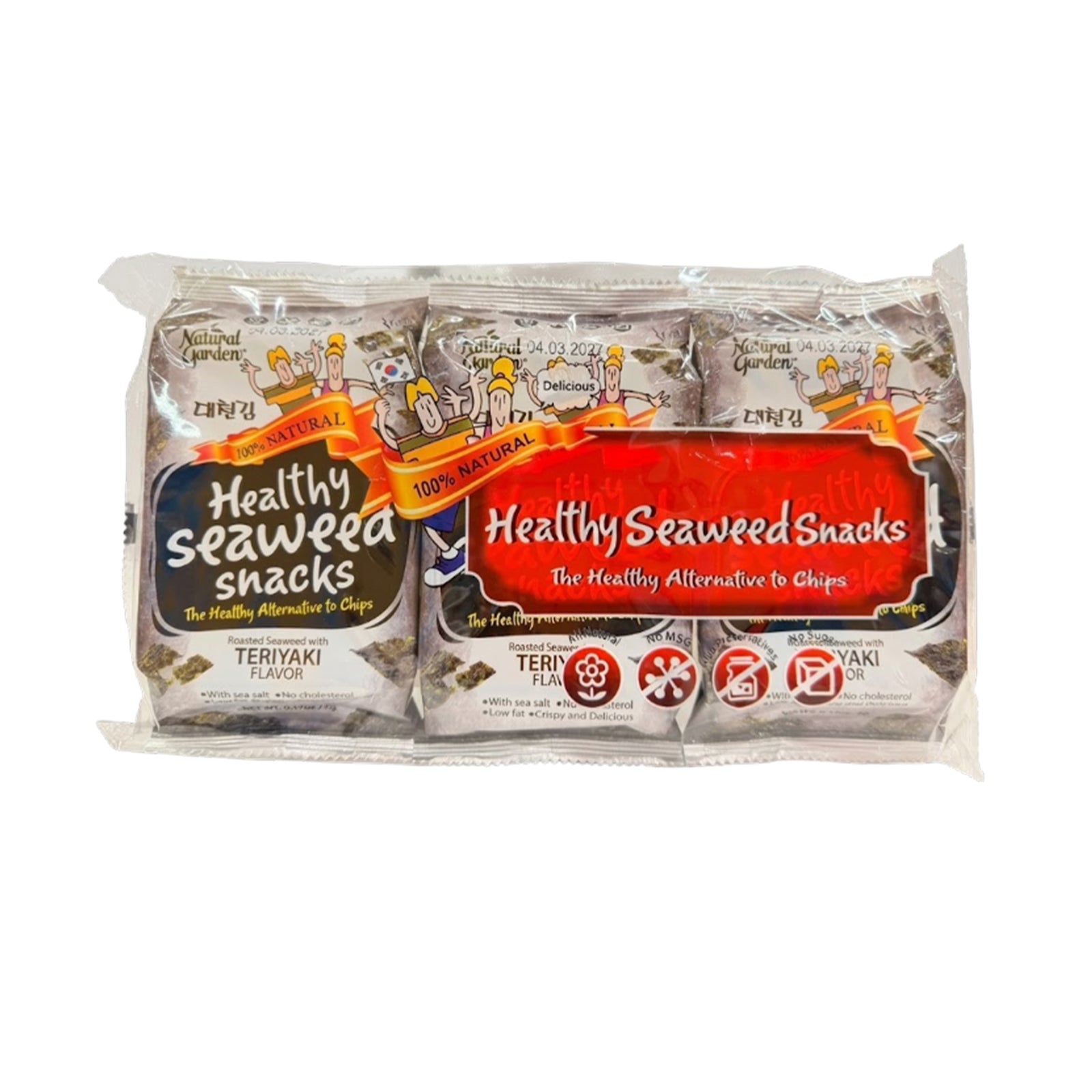 Natural Garden Seaweed Teriyaki 3pcs/pack