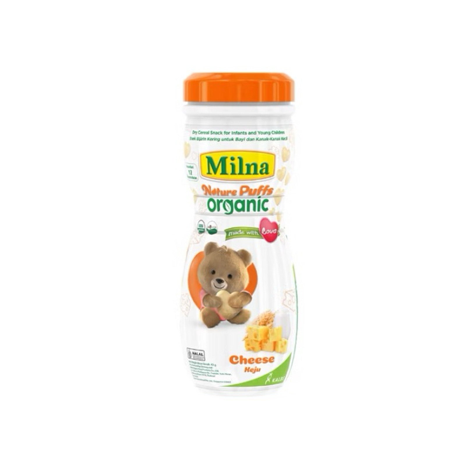 Milna Nature Puff Cheese (Bottle) 42g