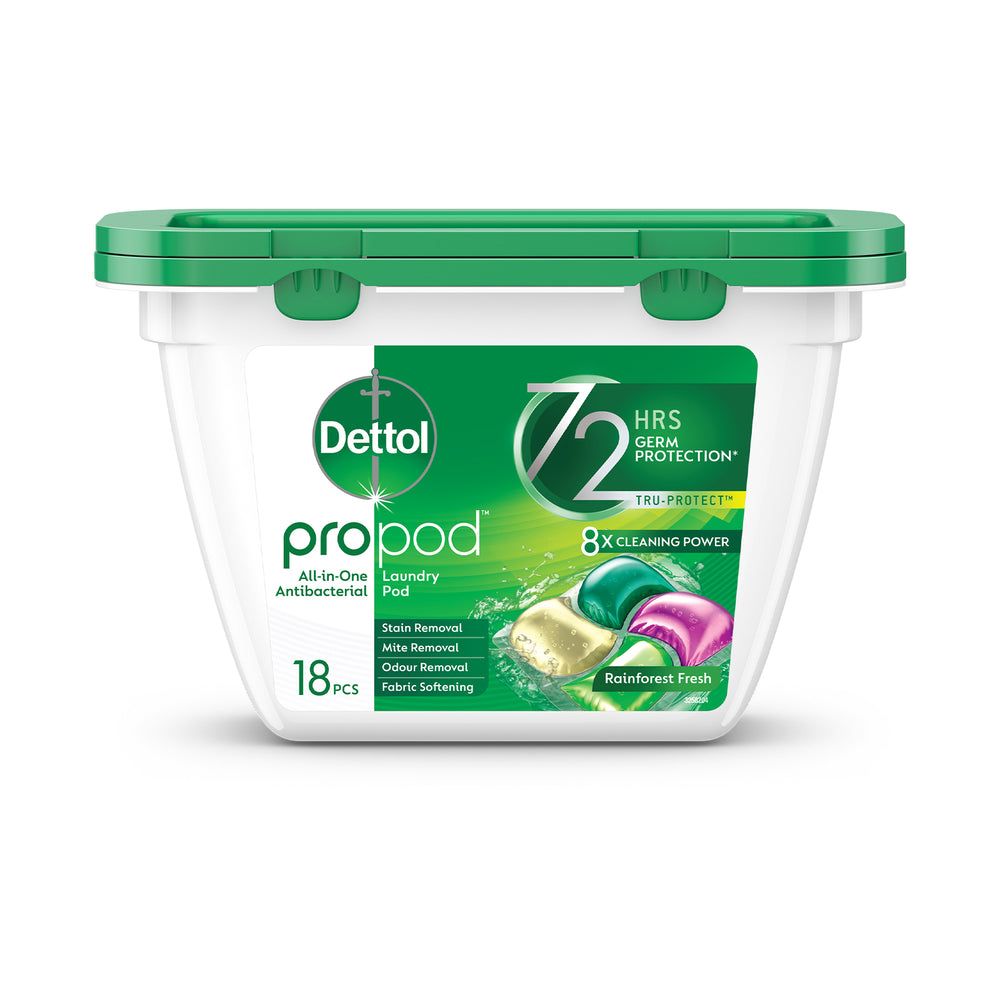 Dettol Laundry Pods Rainforrest Fresh 18pcs/pack